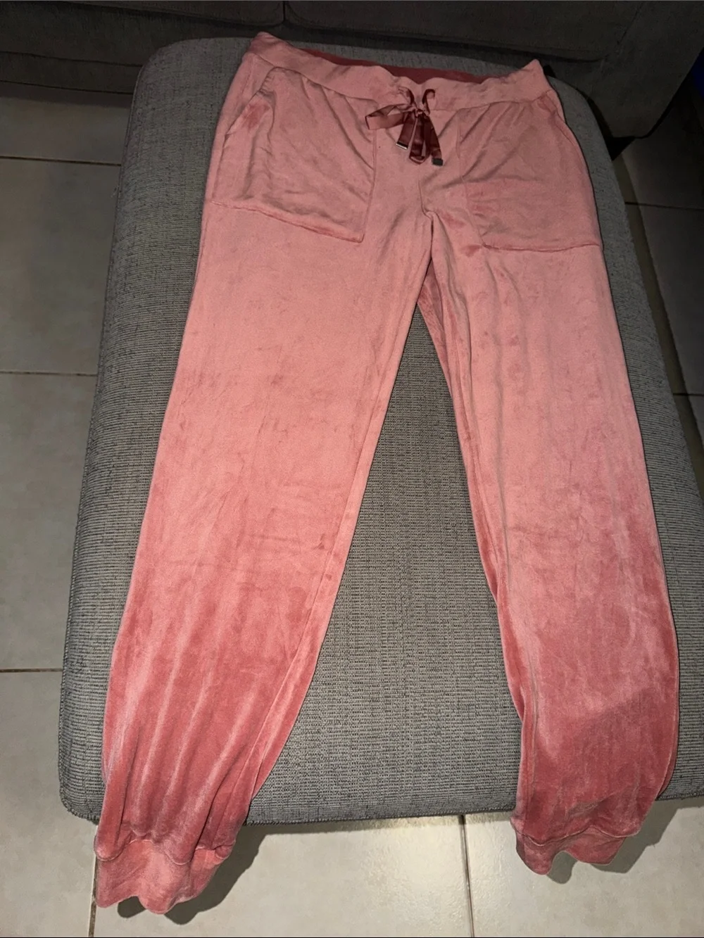 Soma intimates 2 Piece Set Clay Rose Velour Pajama Set